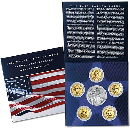 2007 United States Mint Annual Uncirculated Dollar Coin Set